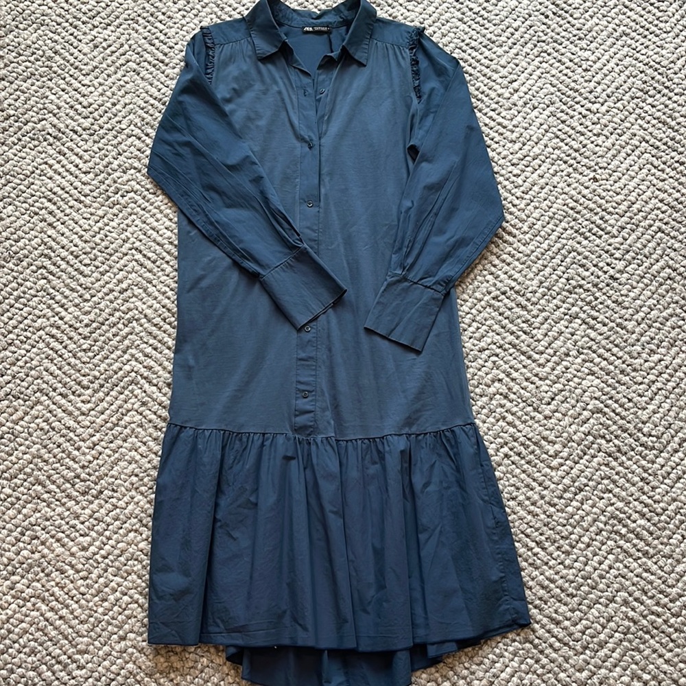 Zara midi dress with bottoms in front size S, fit size 8